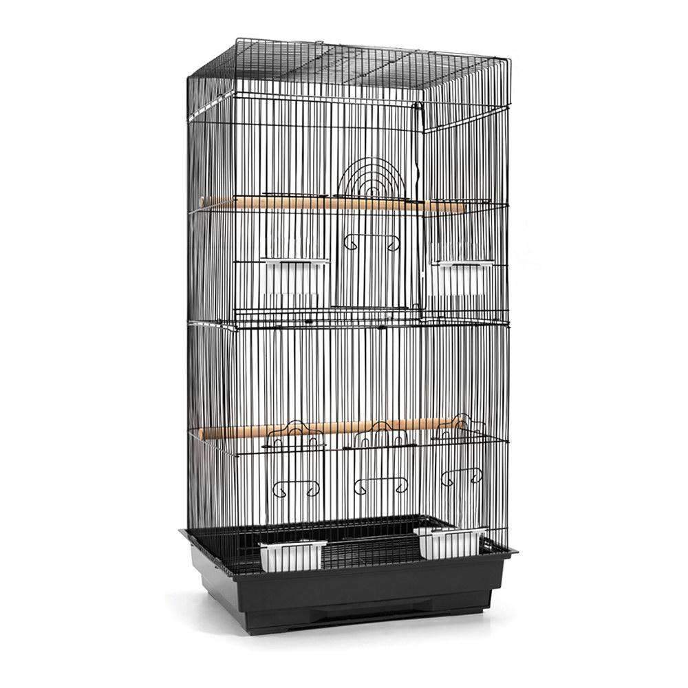 Medium Bird Cage with Perch - Black - Pet Bird Cage Black Medium - 88CM