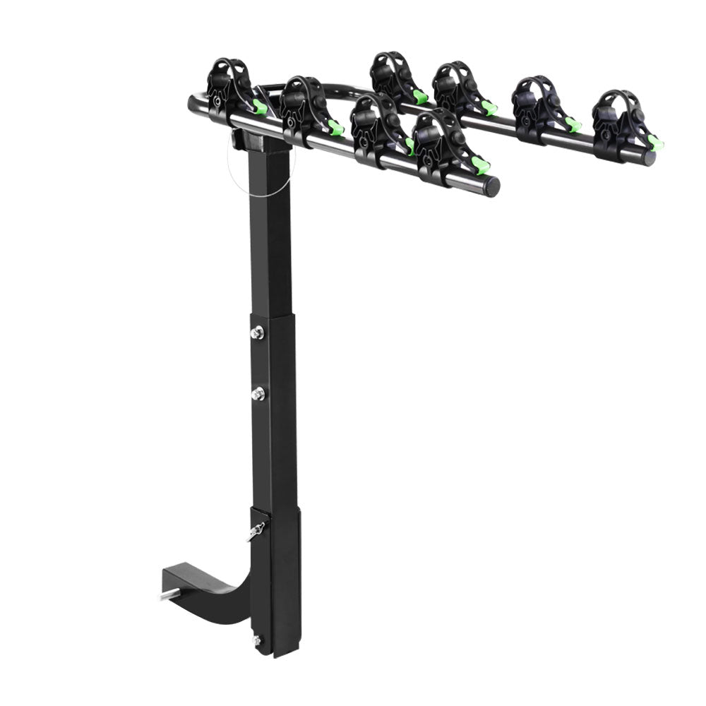 4 Bicycle Carrier Bike Rack Car Rear Hitch Mount 2" Towbar Foldable