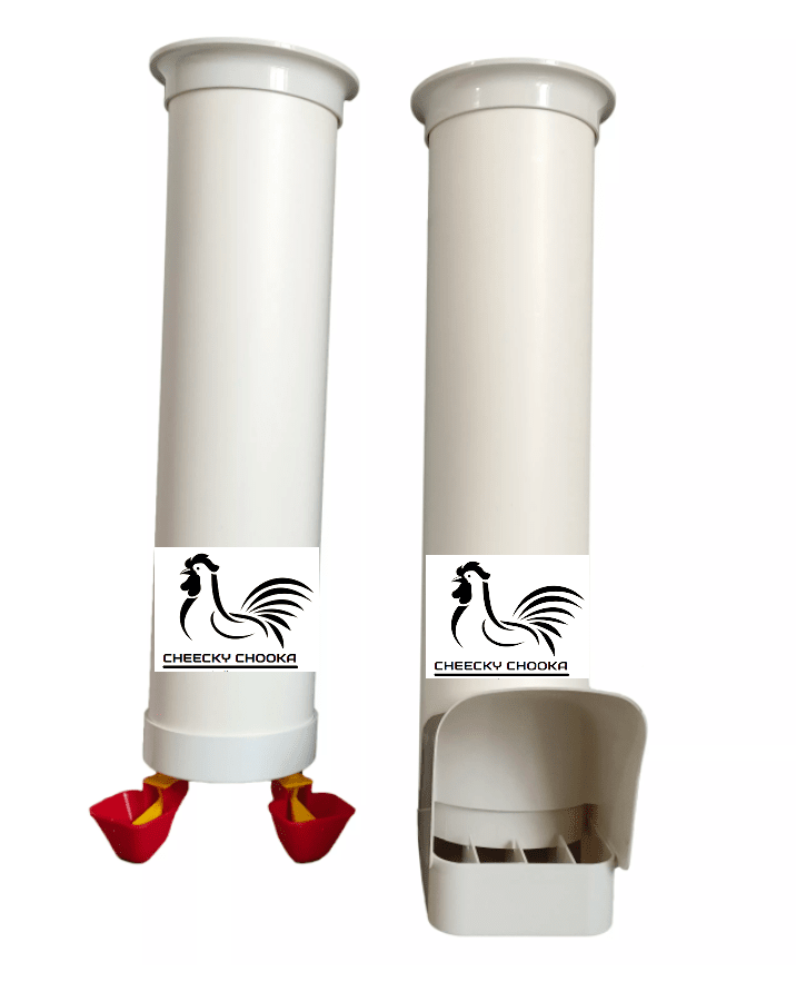 Cheecky Chooka Poultry Feeder & Waterer Set