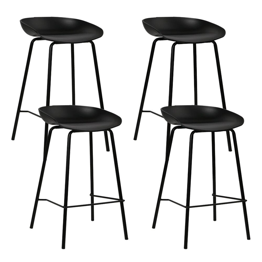 4x Bar Stools Kitchen Counter Stools Metal