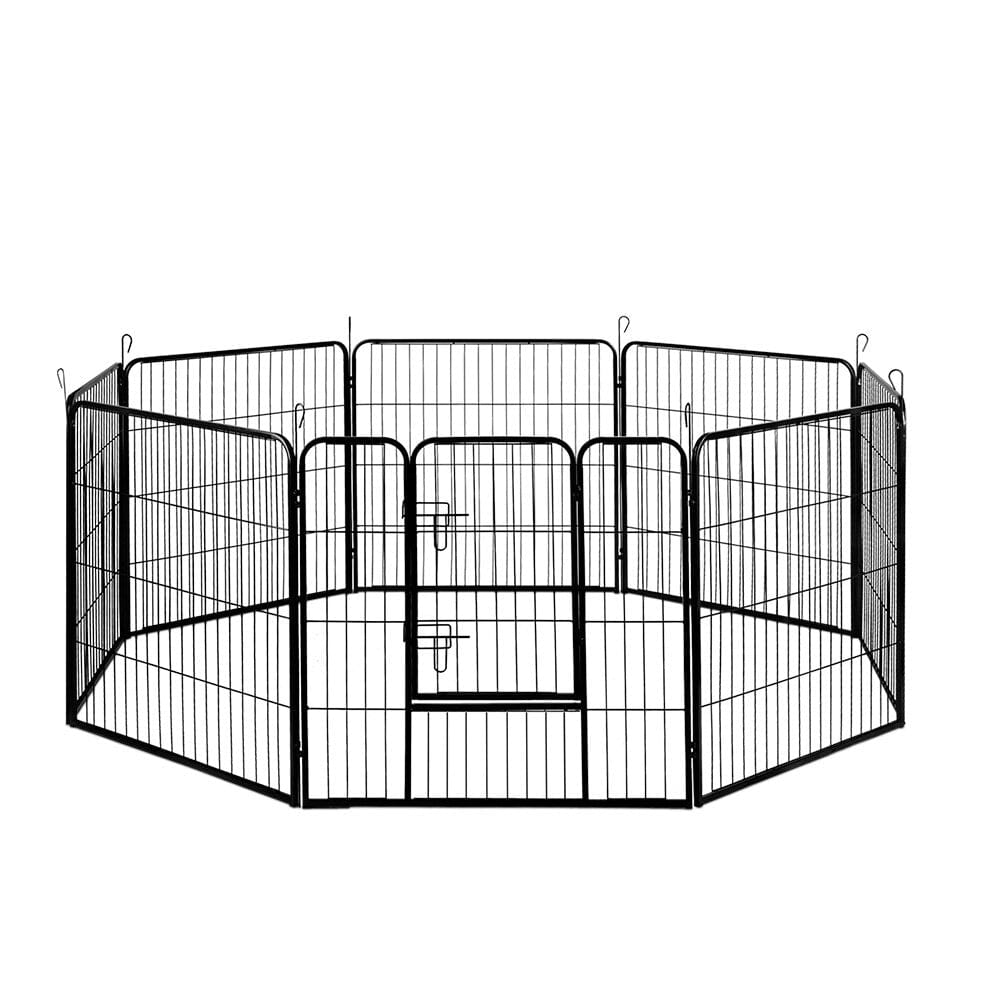 Pet Playpen Dog Playpen 8 Panel Exercise Cage Enclosure Fence 80x80cm