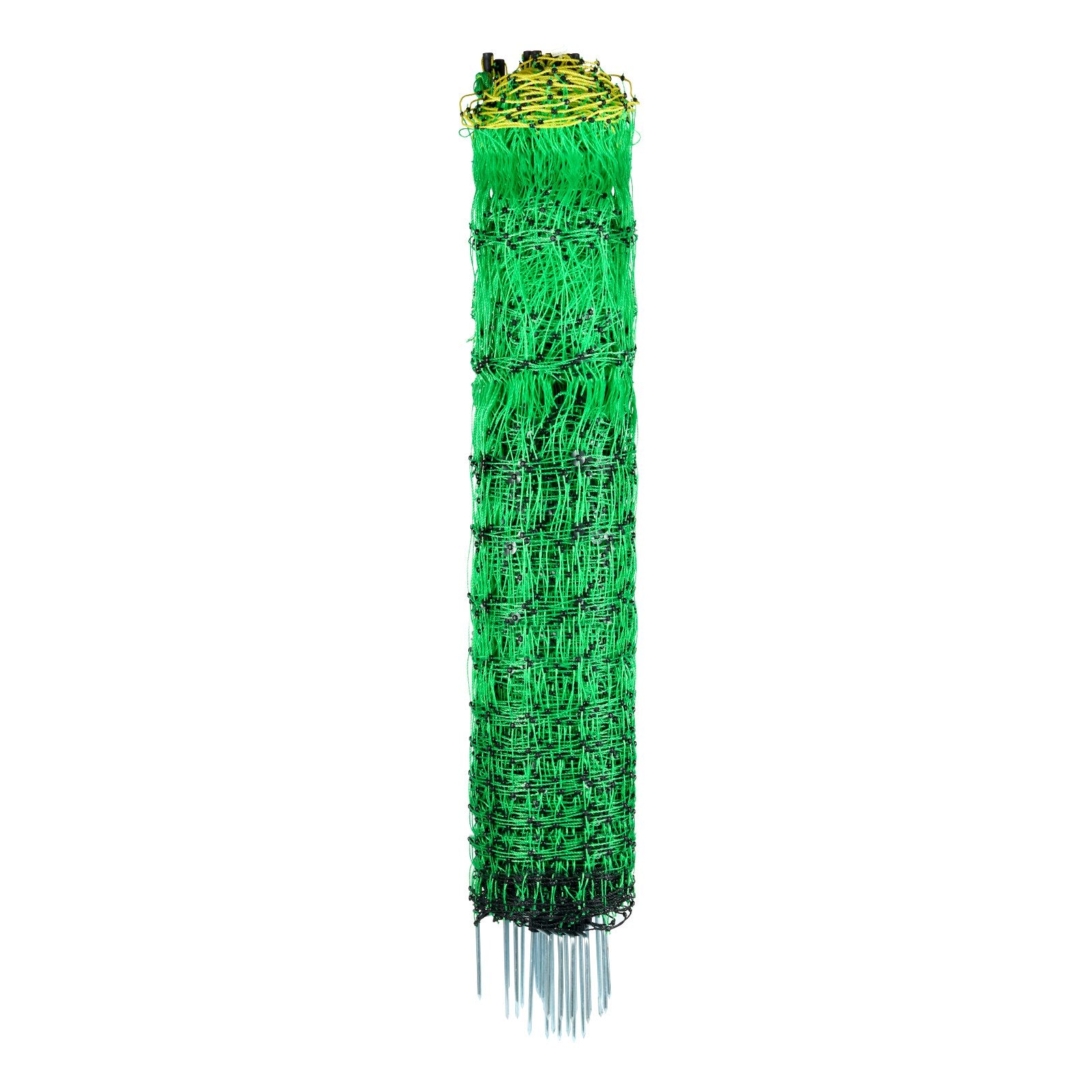 Electric Fence Netting, 0.88 x 49.98 m, PE Net Fencing with Posts & Double-Spiked Stakes, Utility Portable Mesh for Goats, Sheep, Lambs, Deer, Hogs, Dogs, Used in
Backyards, Farms, and Ranches