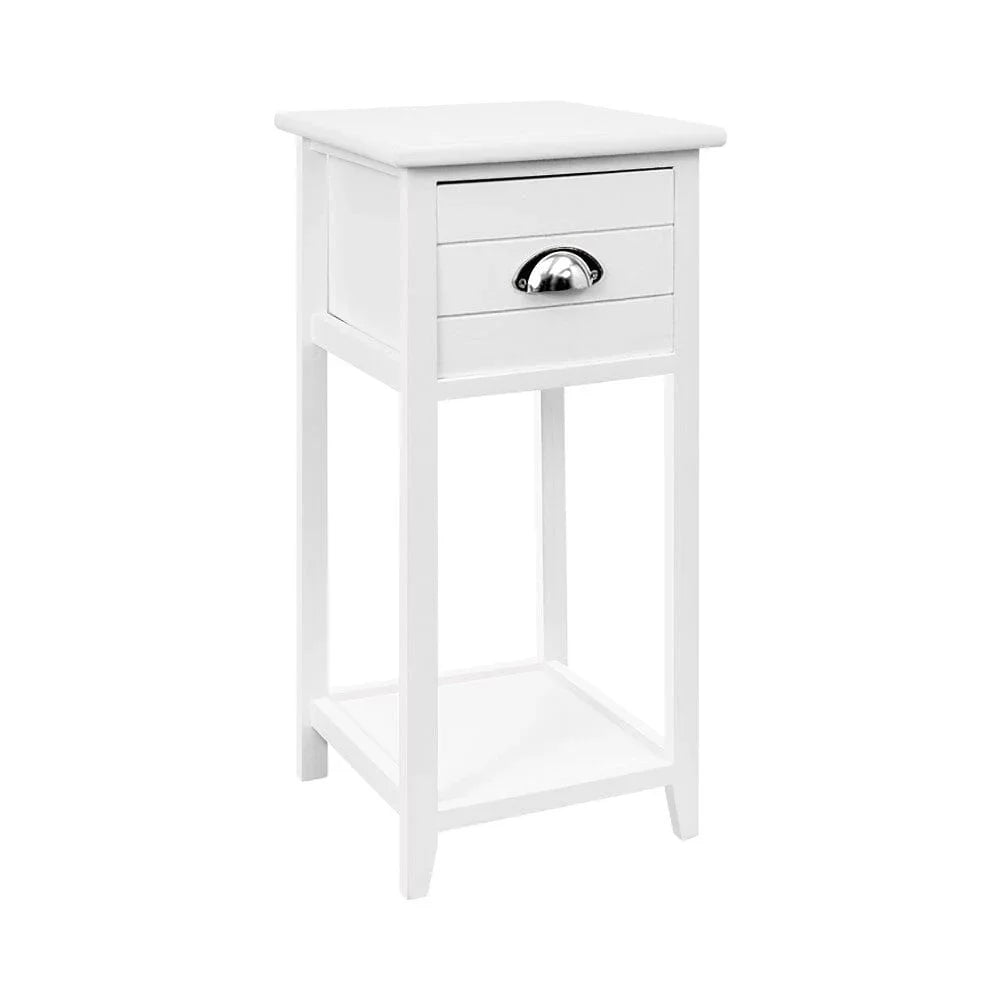 Bedside Table Vintage - THYME White