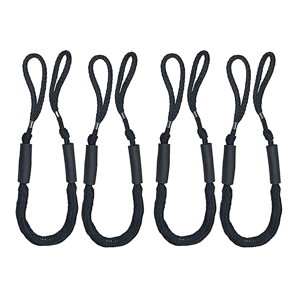 4 Pack Marine Bungee Dock Line Boat Mooring Rope Anchor Cord Stretch
