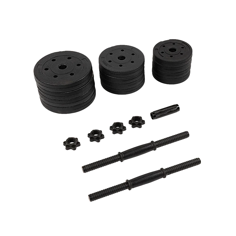 20kg Dumbbell Set Home Gym Fitness Exercise Weights Bar Plate