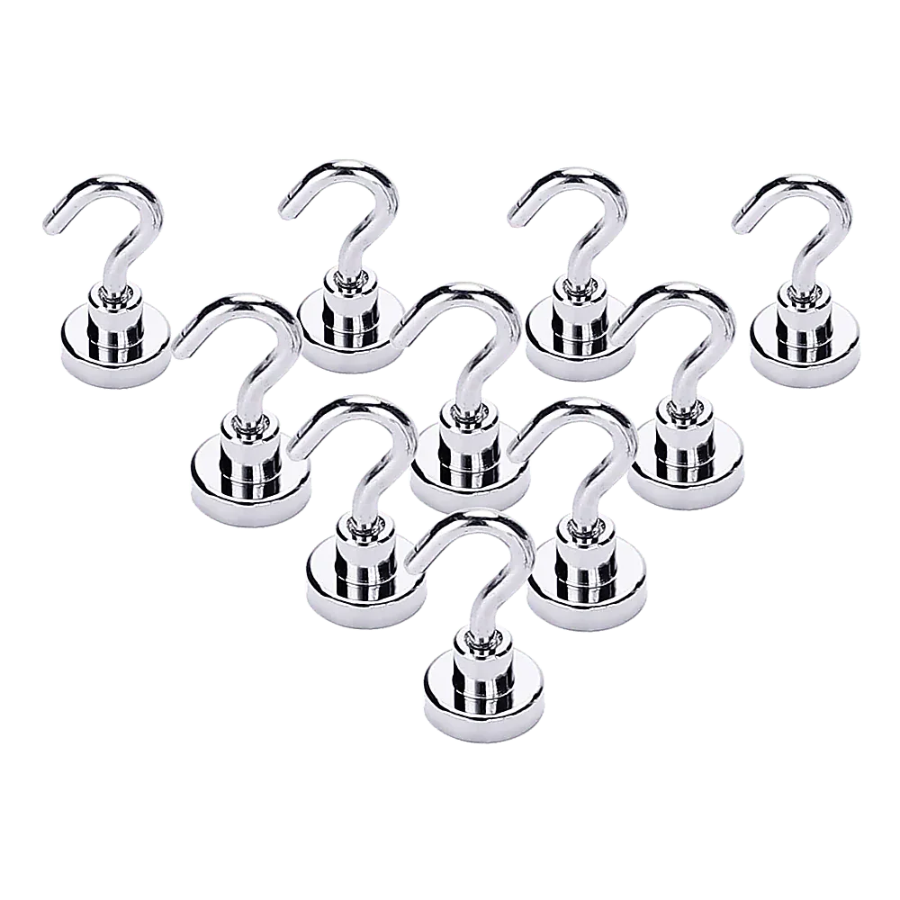 10x Strong Rare Earth N38 Neodymium Magnetic Hanger Holder 10kg Magnet Hooks