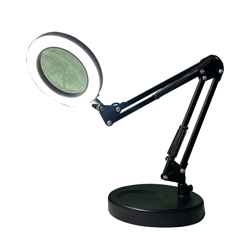 10X Magnifying Glass Desk Light Magnifier LED Lamp Reading Lamp With Base