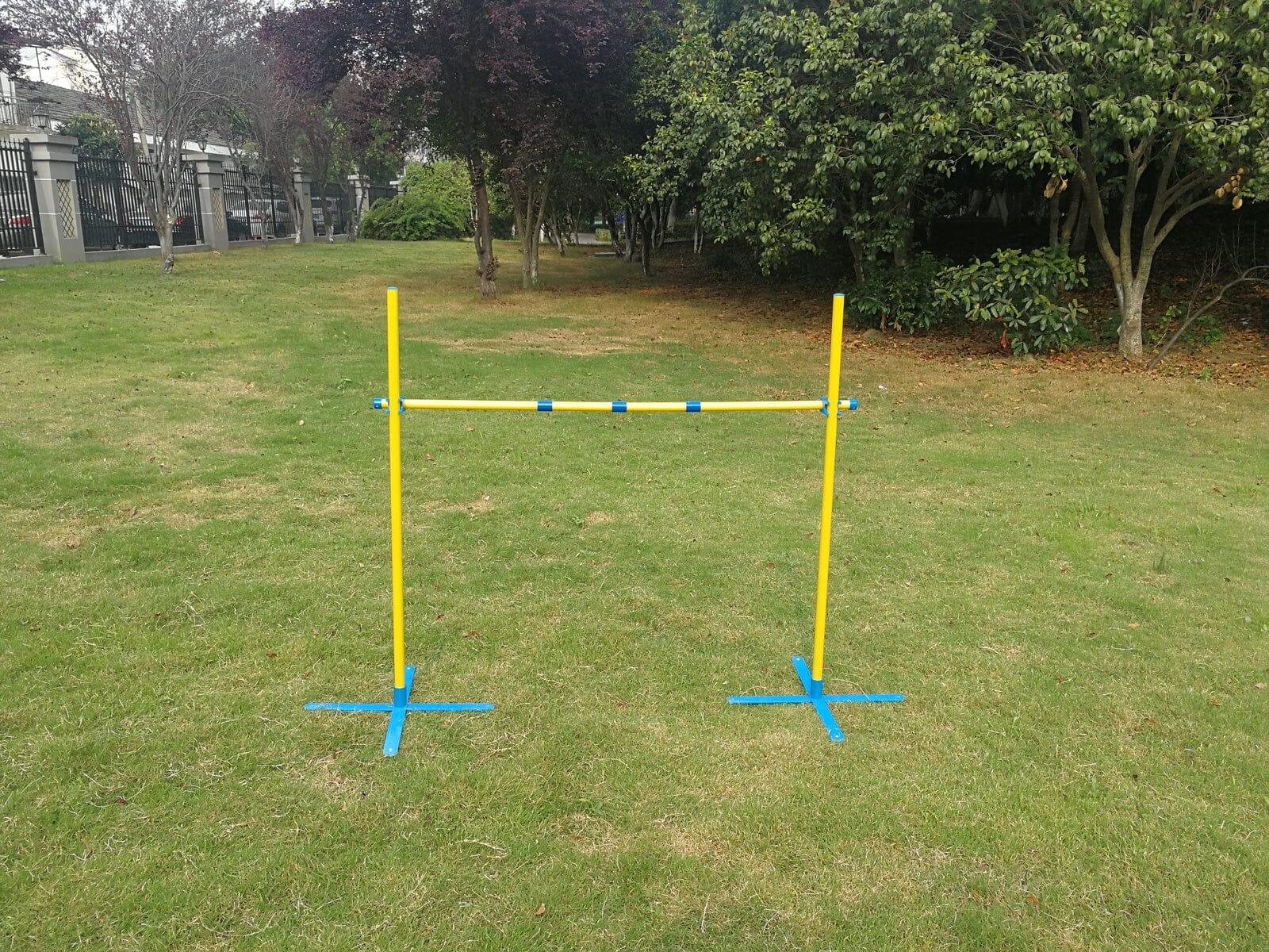 Portable Dog Puppy Training Practice Jump Agility Post