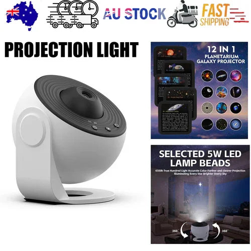 13in1 Galaxy Starry Sky Projector Night Light Rotating LED Planetarium Star Lamp